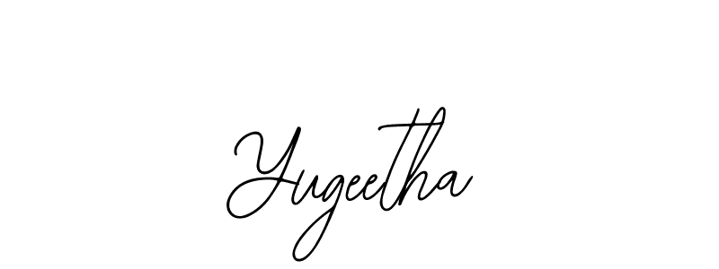 Bearetta-2O07w is a professional signature style that is perfect for those who want to add a touch of class to their signature. It is also a great choice for those who want to make their signature more unique. Get Yugeetha name to fancy signature for free. Yugeetha signature style 12 images and pictures png