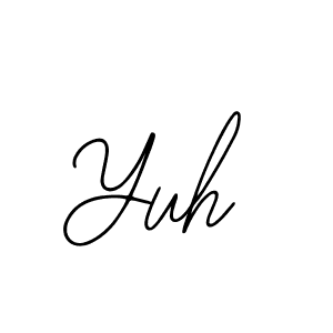 Create a beautiful signature design for name Yuh. With this signature (Bearetta-2O07w) fonts, you can make a handwritten signature for free. Yuh signature style 12 images and pictures png