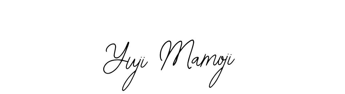 Bearetta-2O07w is a professional signature style that is perfect for those who want to add a touch of class to their signature. It is also a great choice for those who want to make their signature more unique. Get Yuji Mamoji name to fancy signature for free. Yuji Mamoji signature style 12 images and pictures png