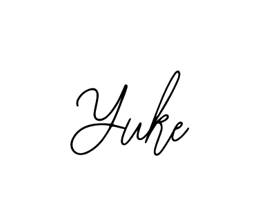 The best way (Bearetta-2O07w) to make a short signature is to pick only two or three words in your name. The name Yuke include a total of six letters. For converting this name. Yuke signature style 12 images and pictures png