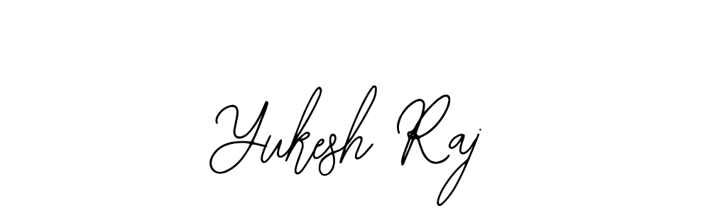 How to make Yukesh Raj name signature. Use Bearetta-2O07w style for creating short signs online. This is the latest handwritten sign. Yukesh Raj signature style 12 images and pictures png