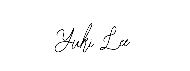 Use a signature maker to create a handwritten signature online. With this signature software, you can design (Bearetta-2O07w) your own signature for name Yuki Lee. Yuki Lee signature style 12 images and pictures png