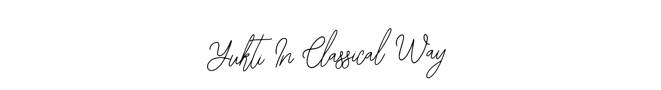 How to Draw Yukti In Classical Way signature style? Bearetta-2O07w is a latest design signature styles for name Yukti In Classical Way. Yukti In Classical Way signature style 12 images and pictures png