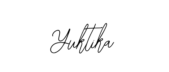 Yuktika stylish signature style. Best Handwritten Sign (Bearetta-2O07w) for my name. Handwritten Signature Collection Ideas for my name Yuktika. Yuktika signature style 12 images and pictures png