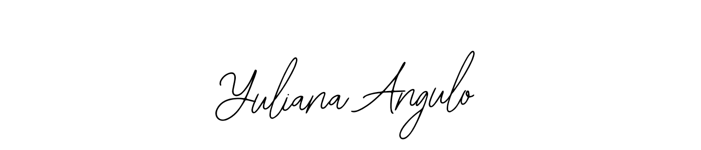 Bearetta-2O07w is a professional signature style that is perfect for those who want to add a touch of class to their signature. It is also a great choice for those who want to make their signature more unique. Get Yuliana Angulo name to fancy signature for free. Yuliana Angulo signature style 12 images and pictures png