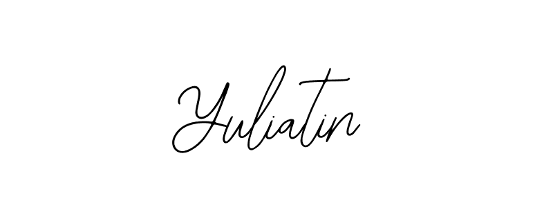 Design your own signature with our free online signature maker. With this signature software, you can create a handwritten (Bearetta-2O07w) signature for name Yuliatin. Yuliatin signature style 12 images and pictures png