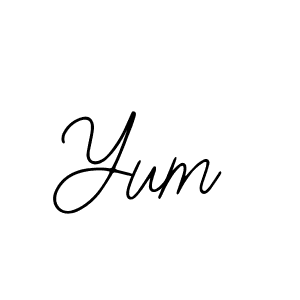 Make a beautiful signature design for name Yum. With this signature (Bearetta-2O07w) style, you can create a handwritten signature for free. Yum signature style 12 images and pictures png