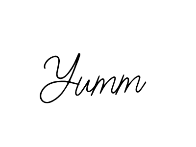 How to make Yumm name signature. Use Bearetta-2O07w style for creating short signs online. This is the latest handwritten sign. Yumm signature style 12 images and pictures png