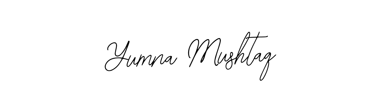 How to Draw Yumna Mushtaq signature style? Bearetta-2O07w is a latest design signature styles for name Yumna Mushtaq. Yumna Mushtaq signature style 12 images and pictures png