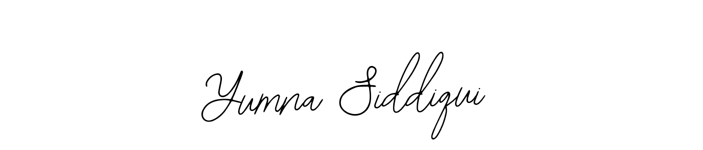 Similarly Bearetta-2O07w is the best handwritten signature design. Signature creator online .You can use it as an online autograph creator for name Yumna Siddiqui. Yumna Siddiqui signature style 12 images and pictures png