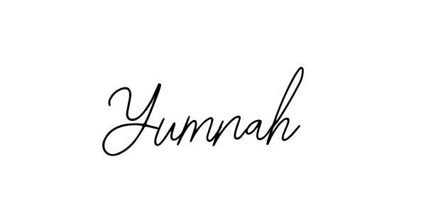 Similarly Bearetta-2O07w is the best handwritten signature design. Signature creator online .You can use it as an online autograph creator for name Yumnah. Yumnah signature style 12 images and pictures png