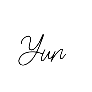 if you are searching for the best signature style for your name Yun. so please give up your signature search. here we have designed multiple signature styles  using Bearetta-2O07w. Yun signature style 12 images and pictures png