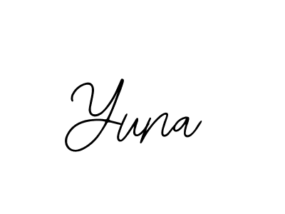 Create a beautiful signature design for name Yuna. With this signature (Bearetta-2O07w) fonts, you can make a handwritten signature for free. Yuna signature style 12 images and pictures png