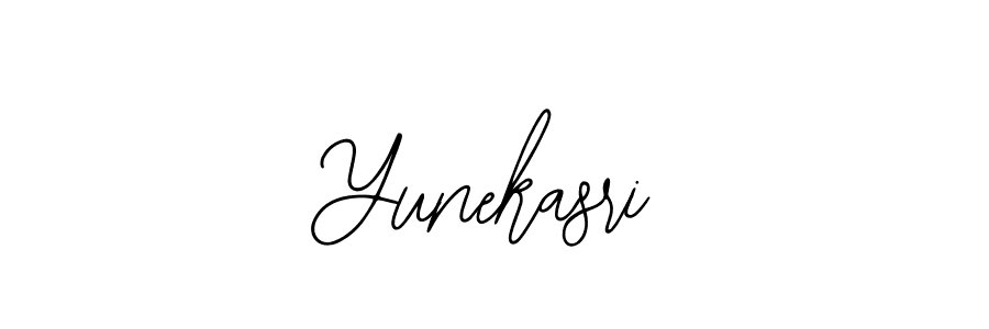 How to make Yunekasri signature? Bearetta-2O07w is a professional autograph style. Create handwritten signature for Yunekasri name. Yunekasri signature style 12 images and pictures png