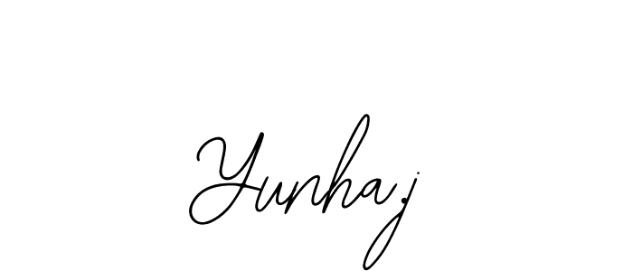 Create a beautiful signature design for name Yunha.j. With this signature (Bearetta-2O07w) fonts, you can make a handwritten signature for free. Yunha.j signature style 12 images and pictures png