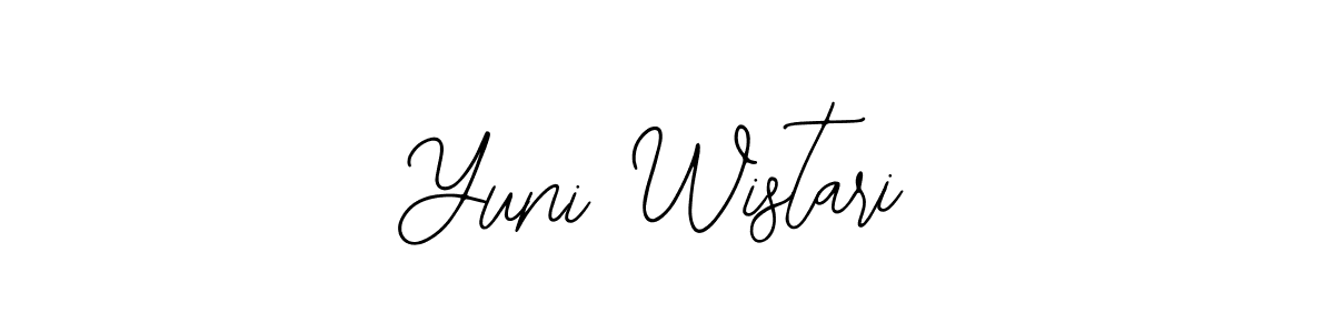 Use a signature maker to create a handwritten signature online. With this signature software, you can design (Bearetta-2O07w) your own signature for name Yuni Wistari. Yuni Wistari signature style 12 images and pictures png