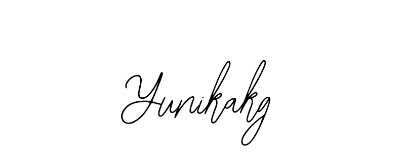 You should practise on your own different ways (Bearetta-2O07w) to write your name (Yunikakg) in signature. don't let someone else do it for you. Yunikakg signature style 12 images and pictures png