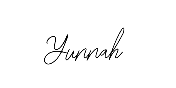 You should practise on your own different ways (Bearetta-2O07w) to write your name (Yunnah) in signature. don't let someone else do it for you. Yunnah signature style 12 images and pictures png