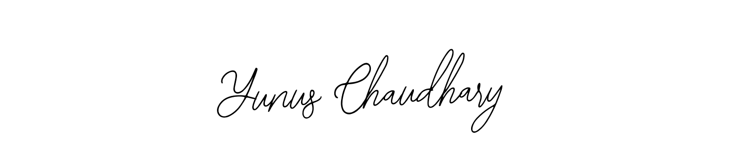 How to Draw Yunus Chaudhary signature style? Bearetta-2O07w is a latest design signature styles for name Yunus Chaudhary. Yunus Chaudhary signature style 12 images and pictures png