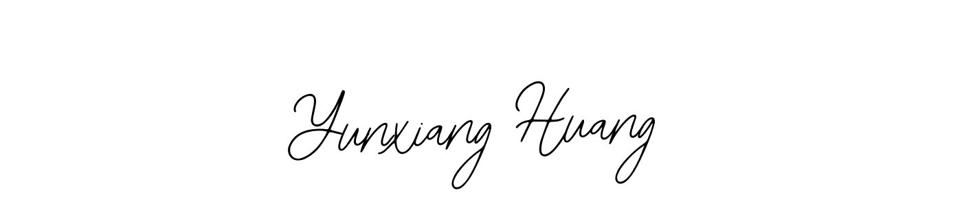 if you are searching for the best signature style for your name Yunxiang Huang. so please give up your signature search. here we have designed multiple signature styles  using Bearetta-2O07w. Yunxiang Huang signature style 12 images and pictures png