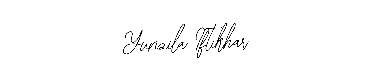 You should practise on your own different ways (Bearetta-2O07w) to write your name (Yunzila Iftikhar) in signature. don't let someone else do it for you. Yunzila Iftikhar signature style 12 images and pictures png