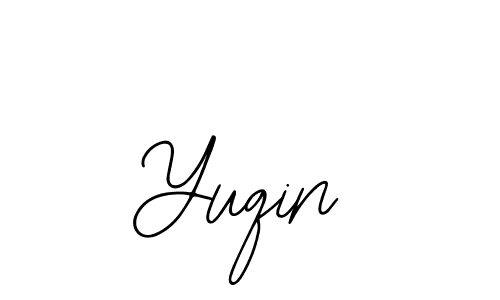 How to make Yuqin name signature. Use Bearetta-2O07w style for creating short signs online. This is the latest handwritten sign. Yuqin signature style 12 images and pictures png