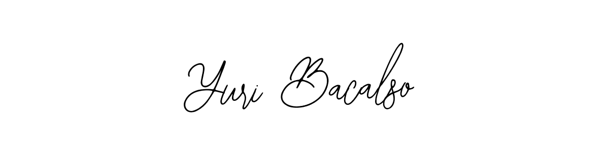 You should practise on your own different ways (Bearetta-2O07w) to write your name (Yuri Bacalso) in signature. don't let someone else do it for you. Yuri Bacalso signature style 12 images and pictures png