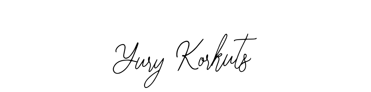 How to make Yury Korkuts name signature. Use Bearetta-2O07w style for creating short signs online. This is the latest handwritten sign. Yury Korkuts signature style 12 images and pictures png