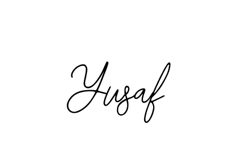 How to make Yusaf name signature. Use Bearetta-2O07w style for creating short signs online. This is the latest handwritten sign. Yusaf signature style 12 images and pictures png