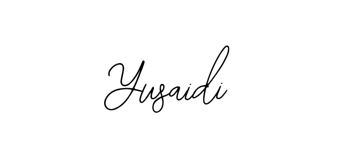 Make a beautiful signature design for name Yusaidi. With this signature (Bearetta-2O07w) style, you can create a handwritten signature for free. Yusaidi signature style 12 images and pictures png