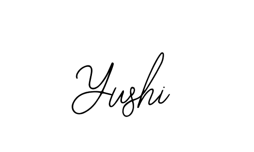 How to make Yushi name signature. Use Bearetta-2O07w style for creating short signs online. This is the latest handwritten sign. Yushi signature style 12 images and pictures png