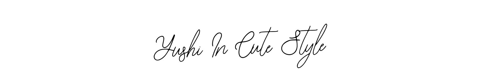 Design your own signature with our free online signature maker. With this signature software, you can create a handwritten (Bearetta-2O07w) signature for name Yushi In Cute Style. Yushi In Cute Style signature style 12 images and pictures png