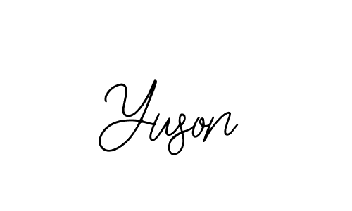 Also we have Yuson name is the best signature style. Create professional handwritten signature collection using Bearetta-2O07w autograph style. Yuson signature style 12 images and pictures png