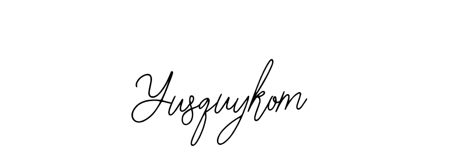 Yusquykom stylish signature style. Best Handwritten Sign (Bearetta-2O07w) for my name. Handwritten Signature Collection Ideas for my name Yusquykom. Yusquykom signature style 12 images and pictures png