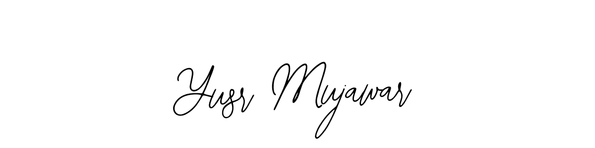 The best way (Bearetta-2O07w) to make a short signature is to pick only two or three words in your name. The name Yusr Mujawar include a total of six letters. For converting this name. Yusr Mujawar signature style 12 images and pictures png