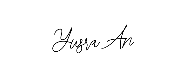 Design your own signature with our free online signature maker. With this signature software, you can create a handwritten (Bearetta-2O07w) signature for name Yusra An. Yusra An signature style 12 images and pictures png