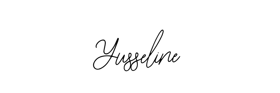 Use a signature maker to create a handwritten signature online. With this signature software, you can design (Bearetta-2O07w) your own signature for name Yusseline. Yusseline signature style 12 images and pictures png