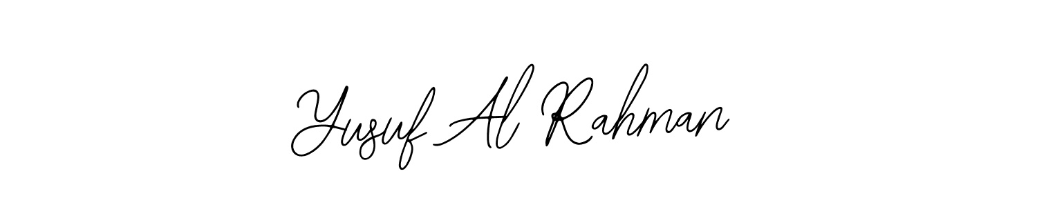 Make a beautiful signature design for name Yusuf Al Rahman. With this signature (Bearetta-2O07w) style, you can create a handwritten signature for free. Yusuf Al Rahman signature style 12 images and pictures png