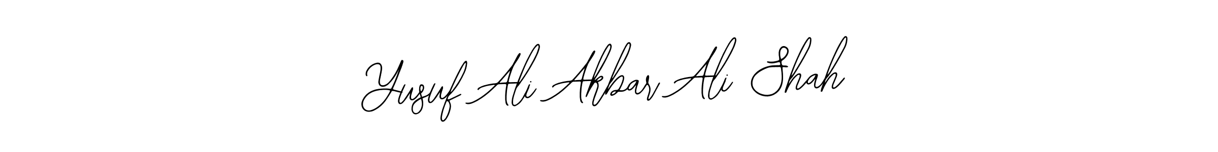 Use a signature maker to create a handwritten signature online. With this signature software, you can design (Bearetta-2O07w) your own signature for name Yusuf Ali Akbar Ali Shah. Yusuf Ali Akbar Ali Shah signature style 12 images and pictures png