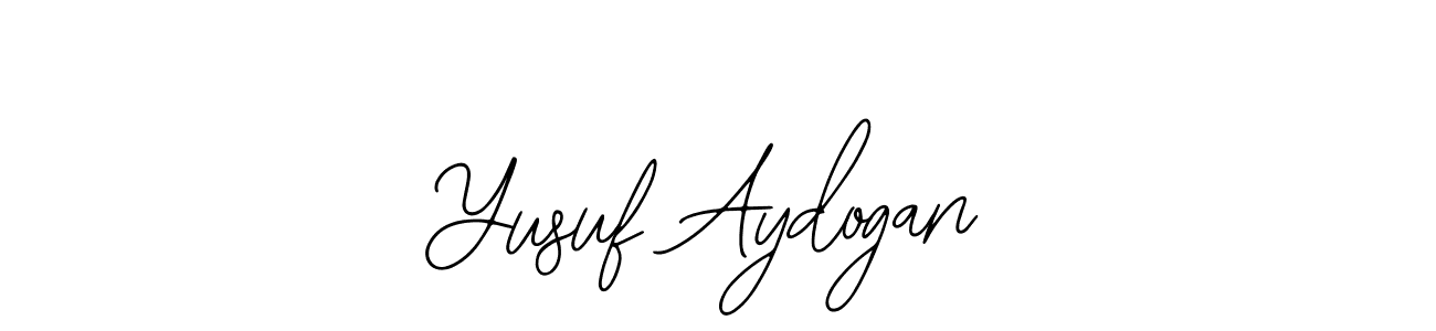 Make a beautiful signature design for name Yusuf Aydogan. With this signature (Bearetta-2O07w) style, you can create a handwritten signature for free. Yusuf Aydogan signature style 12 images and pictures png