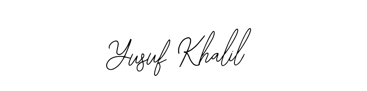 Make a beautiful signature design for name Yusuf Khalil. Use this online signature maker to create a handwritten signature for free. Yusuf Khalil signature style 12 images and pictures png