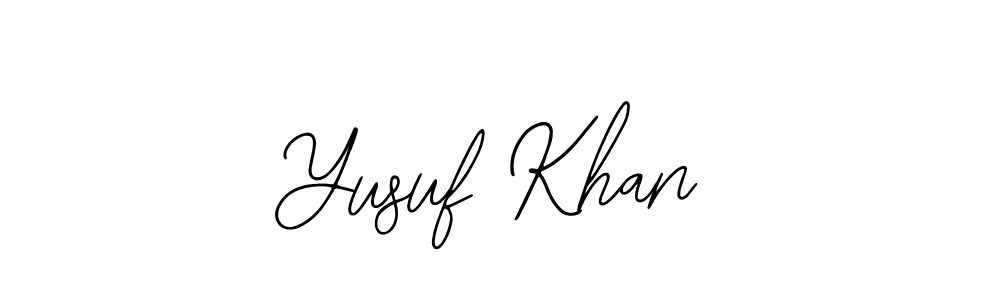 if you are searching for the best signature style for your name Yusuf Khan. so please give up your signature search. here we have designed multiple signature styles  using Bearetta-2O07w. Yusuf Khan signature style 12 images and pictures png