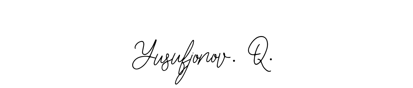 Make a beautiful signature design for name Yusufjonov. Q.. Use this online signature maker to create a handwritten signature for free. Yusufjonov. Q. signature style 12 images and pictures png