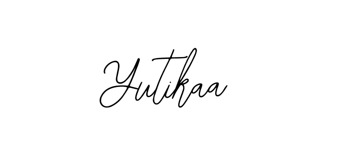 Similarly Bearetta-2O07w is the best handwritten signature design. Signature creator online .You can use it as an online autograph creator for name Yutikaa. Yutikaa signature style 12 images and pictures png