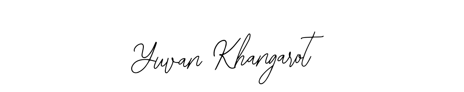 Once you've used our free online signature maker to create your best signature Bearetta-2O07w style, it's time to enjoy all of the benefits that Yuvan Khangarot name signing documents. Yuvan Khangarot signature style 12 images and pictures png