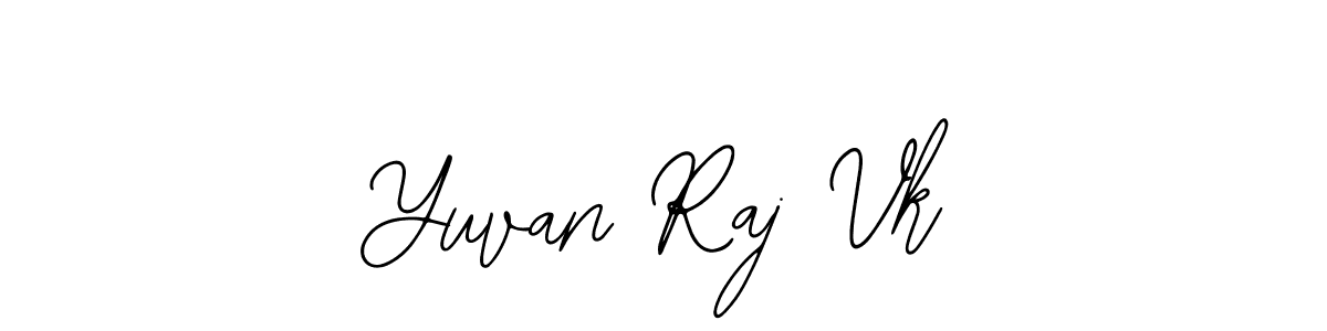 if you are searching for the best signature style for your name Yuvan Raj Vk. so please give up your signature search. here we have designed multiple signature styles  using Bearetta-2O07w. Yuvan Raj Vk signature style 12 images and pictures png