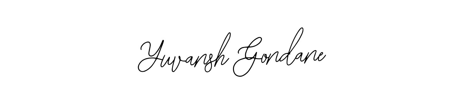 Similarly Bearetta-2O07w is the best handwritten signature design. Signature creator online .You can use it as an online autograph creator for name Yuvansh Gondane. Yuvansh Gondane signature style 12 images and pictures png