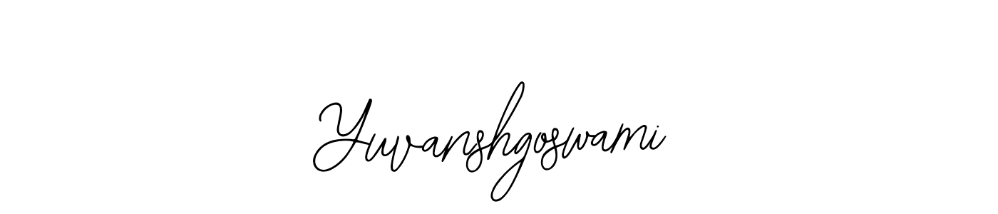 if you are searching for the best signature style for your name Yuvanshgoswami. so please give up your signature search. here we have designed multiple signature styles  using Bearetta-2O07w. Yuvanshgoswami signature style 12 images and pictures png