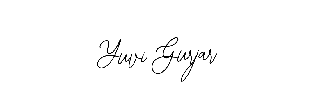 Also we have Yuvi Gurjar name is the best signature style. Create professional handwritten signature collection using Bearetta-2O07w autograph style. Yuvi Gurjar signature style 12 images and pictures png