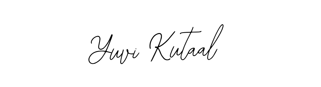 Bearetta-2O07w is a professional signature style that is perfect for those who want to add a touch of class to their signature. It is also a great choice for those who want to make their signature more unique. Get Yuvi Kutaal name to fancy signature for free. Yuvi Kutaal signature style 12 images and pictures png